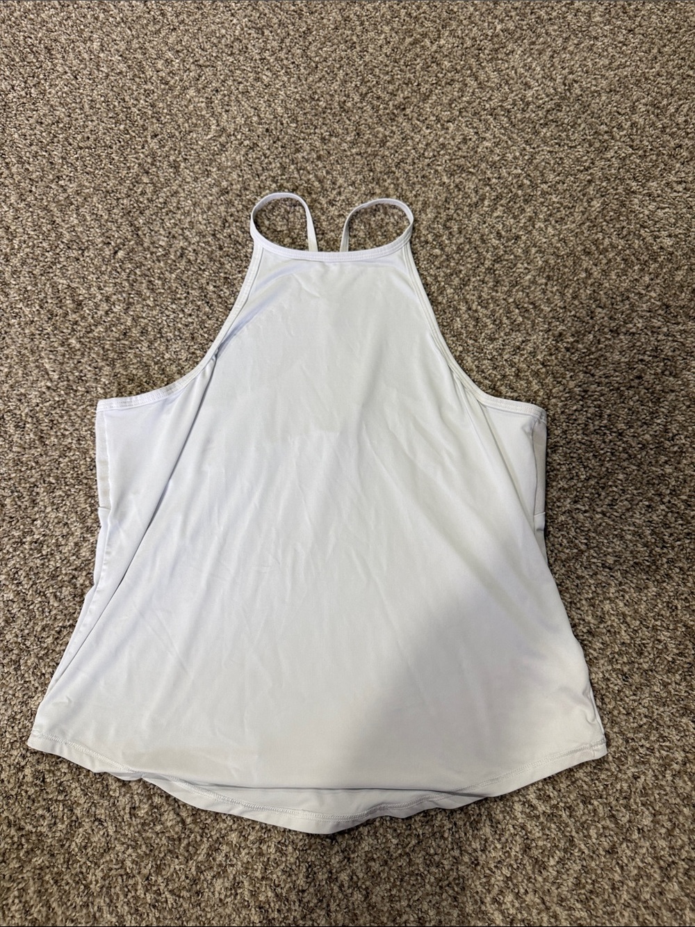 Light Gray Racerback Active Tank Top - Picture 2 of 2